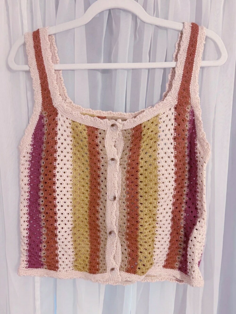 LUSH KNIT CROTCHET TANK